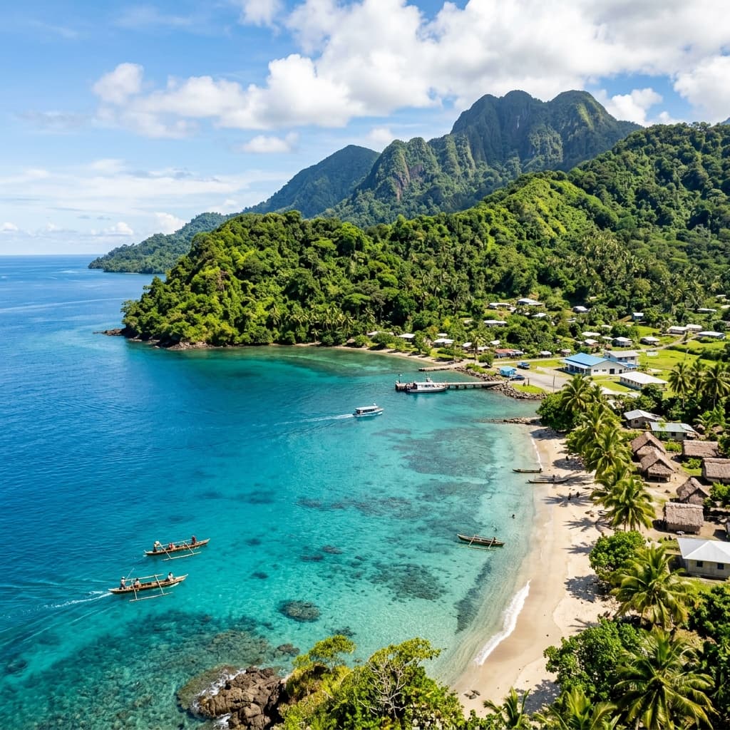 Bougainville Landscape